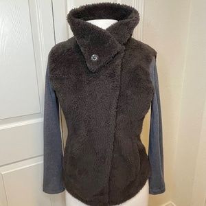 ALO Yoga Shaggy Sherpa Warm-up Jacket Size Medium
